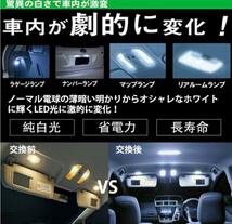 プリウス30系 α系 40系 LED ルームランプ ホワイト 改良版 専用設計 車検対応 送付無料_画像3