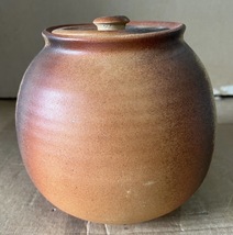 【No.118】茶道具 茶道 水差し 壺 蓋付き 山吹 陶器 工芸品 骨董 中古品_画像4