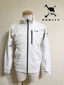 OAKLEY Oacley Golf wear fake leather window jacket Skull size M long sleeve white 412550JP