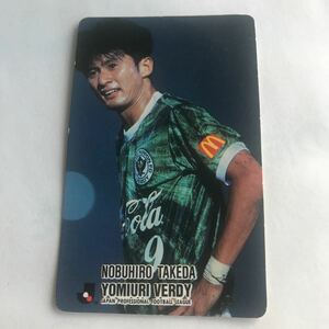 ■昭和レトロ カルビー Jリーグチップス カード 1993 No.331 武田修宏　サッカー　当時物a■検おまけ食玩消しゴム昔グリコ古い玩具