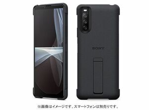 SONY◆Xperia10 III/10 III Lite Style Cover with Stand XQZ-CBBT/Black（ブラック）PUケース [純正 並行輸入品]