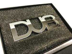 DUB クローム エンブレム 30mm×80mm 【OGS00605】
