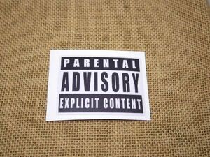 Parental Advisory 防水シール 角型7.5cm ステッカー