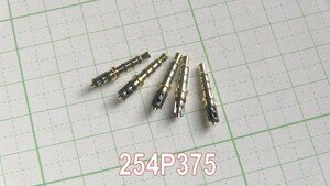 管理番号＝3H191　　 自作用φ2.5mm　4極超ミニプラグ　鍔部外径=3.75mm　軸のみ 254P375　 5個セット　