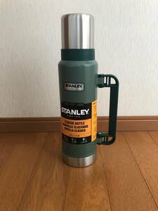  new goods STANLEY Stan Ray made of stainless steel vacuum insulation Classic bottle green 1.32L heat insulation keep cool camp outdoor sport 