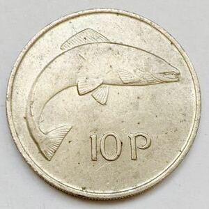 海外コイン　アイルランド　10ペンス　1980年