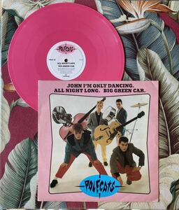 POLECATS Pink Vinyl 10ep JOHN I’M ONLY DANCING .. ロカビリー デビッドボウイ カバー