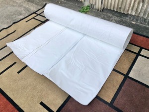 【米軍放出品】未使用品 プラスチックシート ビニールフィルム 梱包 シュリンクラップフィルム 9m75cm×30m48cm ホワイト (c)☆CI25AN