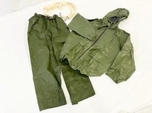 【米軍放出品】☆未使用品 レインウエア上下セット Sサイズ レインパーカー レインパンツ カッパ 雨具 キャンプ アウトドア (80)☆CI28A_画像1