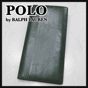 ☆POLO RALPH LAUREN☆ ポロ ラルフローレン 長財布 財布 グリーン シンプル メンズ 男性 紳士 送料無料