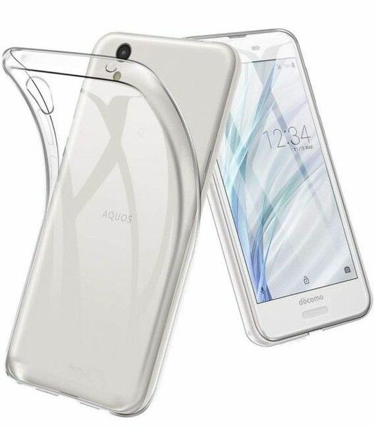 新品　スマホケース　AQUOSsense2　クリア　ソフト　落下防止　擦り傷防止