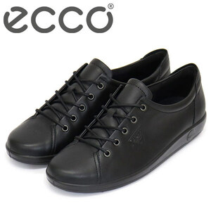 ECCO (エコー) 20650356723 SOFT 2.0 WOMEN'S ウィメンズ スニーカー BLACK WITH BLACK SOLE EC010 37-約23.5cm