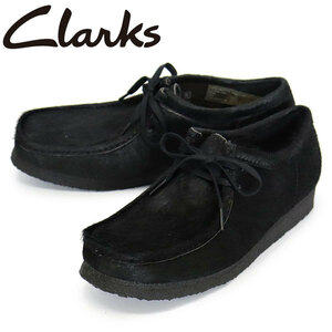 Clarks (クラークス) 26174031 Wallabee ワラビー メンズシューズ Black Hair On CL108 UK9-約27.0cm