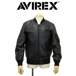 AVIREX (アヴィレックス) 783-3250064 LEATHER TYPE MA-1 TOP GUN トップガンパッチ シープレザー ジャケット 010BLACK M
