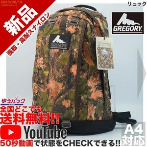 送料無料 即決 YouTube動画アリ 定価18000円 新品 グレゴリー GREGORY 旧 銀タグ ハーフデイ コットンウッド リュック 旅行 バッグ