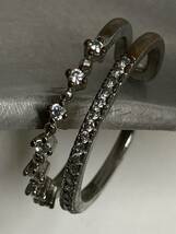 指輪まとめて silver レトロ アンティーク 宝石 ピンク ホワイト シルバー セット 銀 金属 骨董 コレクション 整理 _画像3
