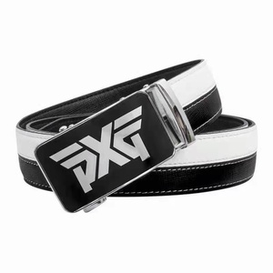 PXG メンズ ゴルフ レザー ベルト 黒F