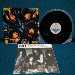 [Купи 3000 иен или больше и получи 1 подарок!] LP022 KISS Поцелуй СУМАСШЕДШАЯ НОЧЬ Сумасшедшая ночь Япония Издание