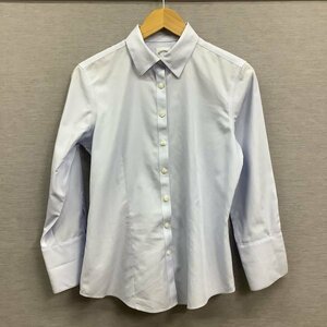 I536 346 BROOKS BROTHERS 長袖 シャツ 2 ライトブルー ワイシャツ カッターシャツ レディース オフィス カジュアル ブルックスブラザーズ