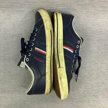 I874 CONVERSE ローカット スニーカー 28.0cm ネイビー シンセティック レザー フランス 国旗 デザイン サイド テープ コンバース_画像3