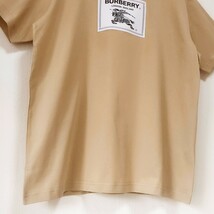 新品タグ付 BURBERRY バーバリーロンドン オーバーサイズTシャツ トップス プローサムラベル ビッグロゴ ベージュ メンズ XS ユニセックス_画像5