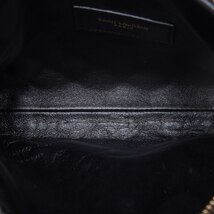 SAINT LAURENT サンローラン ギャビー チェーンショルダーバッグ レザー 黒（ゴールド金具） レディースショルダーバッグ_画像8