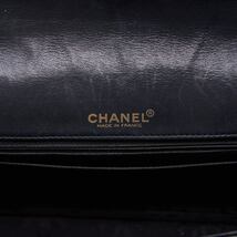 CHANEL シャネル ワイルドステッチ チェーンショルダー カーフレザー 黒×ベージュ （シルバー金具） ショルダーバッグ_画像10