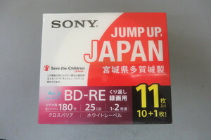 J0701★SONY　ブルーレイディスク　BD-RE　11BNE1VSPS2 25GB　2倍速　10枚+1枚★