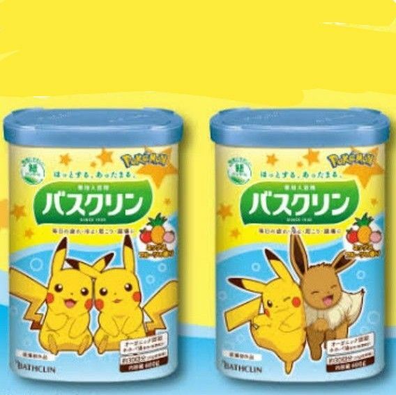 バスクリン ポケモン ピカチュウ ミックスフルーツの香り 600g ×２箱