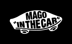 VANS風ステッカー『孫が乗ってます!!ヤングジィジィ☆バァバァどうですか？』MAGO IN THE CAR☆ステッカー