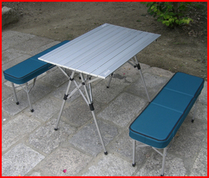 ② records out of production goods condition excellent Coleman /Coleman 170-5652 aluminium picnic bench set all-in-one light weight compact Honshu limitation free shipping 