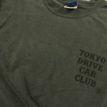 TOKYO DRIVE CAR CLUB トウキョードライブカークラブ ロゴ プリント クルーネック ロングスリーブ Tシャツ カットソー 表記サイズXL_画像6