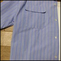 ☆ストライプ柄オープンカラー半袖シャツ　ライトブルーM☆_画像5