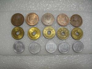 昭和64年　現行硬貨　10円・5円・1円（3種類）×4セット　特年　　