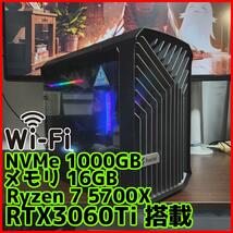 【超高性能ゲーミングPC】Ryzen 7 RTX3060Ti 16GB NVMe搭載_画像1