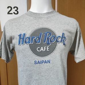 ハードロックカフェ【SAIPAN】半袖ＴシャツSS　霜降りライトグレー　希少サイパンプリント　入手困難Hard Rock Cafe