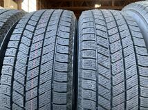 送料無料　イボ付き アルミホイール スタッドレス4本セット ブリヂストン BLIZZAK VRX3 195/65R15 2022年 15×6J IS53_画像2