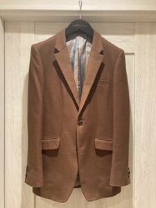 * обычная цена 5 десять тысяч * ~ First линия ~ TAKEO KIKUCHI шерсть 100% tailored jacket Camel Brown size 4