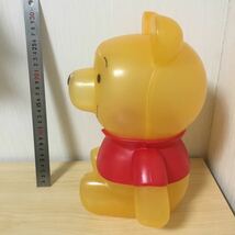 アンティーク pooh 特大 プラスチック フィギュア ディズニー くまのプーさん 置物 小物入れ プレゼント　30年前のもの_画像2