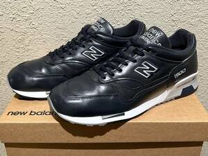 国内正規品 UK製 オールレザー New Balance M1500NAV US10.5 28.5cm ネイビー 中古 イギリス英国製 NB 紺 スニーカー Made In England 