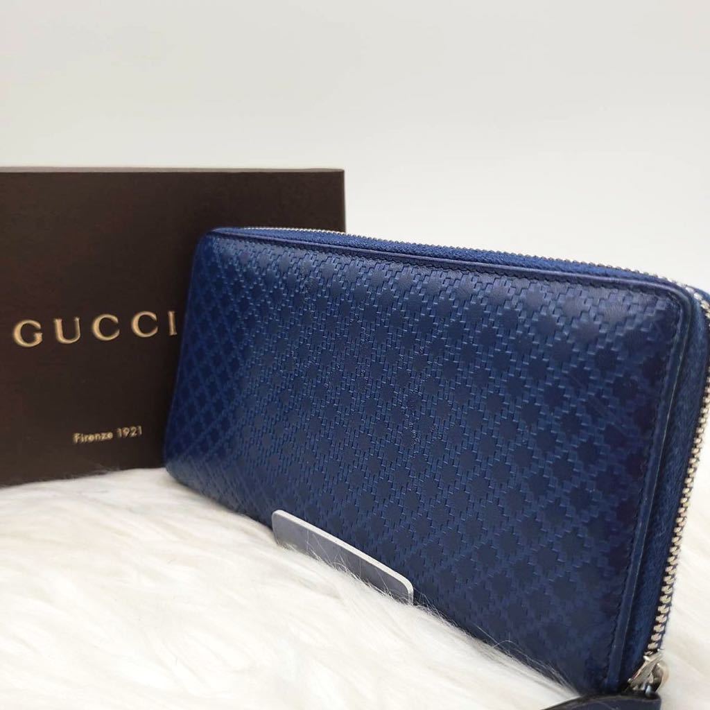 2023年最新】ヤフオク! -「gucci 財布 メンズ 長財布 青」の中古品