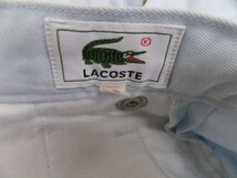 LACOSTE ラコステ レディース ツータック カラーパンツ 38 水色_画像2