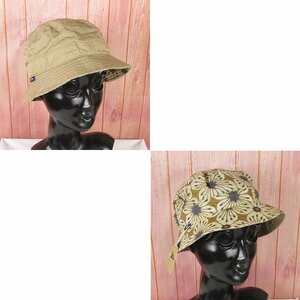 MYO15671 Pilgrim Surf Supply ピルグリム サーフ サプライ REV BUCKET HAT リバーシブル バケットハット カーキ/マスタードフラワー 未使