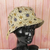 MYO15671 Pilgrim Surf Supply ピルグリム サーフ サプライ REV BUCKET HAT リバーシブル バケットハット カーキ/マスタードフラワー 未使_画像2