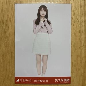 乃木坂46 矢久保美緒 ツートーントップス 生写真 ヒキ 1枚 検) 会場 限定 月別 鈴木絢音 卒業セレモニー 2023.March-Ⅲ