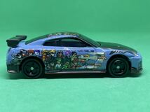 ★1円～・絶版★ トミカ 日産 NISSAN GT-R コレクション 2022 ステルスグレー PIXEL ART TOMINDO カスタム品 現状品_画像3