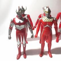 昭和レトロ ウルトラマン ソフビ フィギュア 人形 10体セット まとめ BANDAI バンダイ 円谷プロ 当時物 おもちゃ 玩具 ■H051_画像3