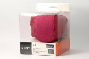 ★ Неиспользованный ★ мягкий чехол для переноски Sony SONY LCS-EJC3 Pink (PINK) [Для всех серий NEX α5000 шт. / 6000 шт.] #06 #0624132 #082