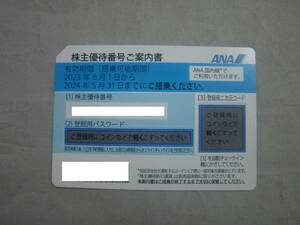 ANA 株主優待券 1枚 番号通知のみ可 期限2024年5月31日まで 全日空