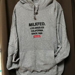  MILK MILKFED. パーカー グレー